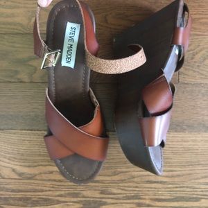 Steve Madden Brown Heels Size 8.5